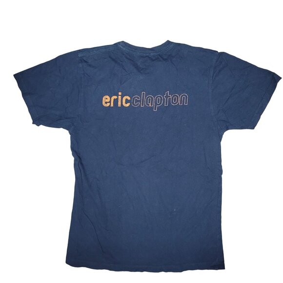 Vintage Duck Records Eric Clapton T-Shirt S 100% Cotton Blue collectible - Picture 2 of 4